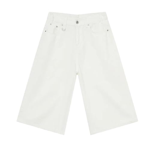 Men's Jeans Straight Gradient Color Worn-Out Denim Pants Streetwear Wide Leg Trousers