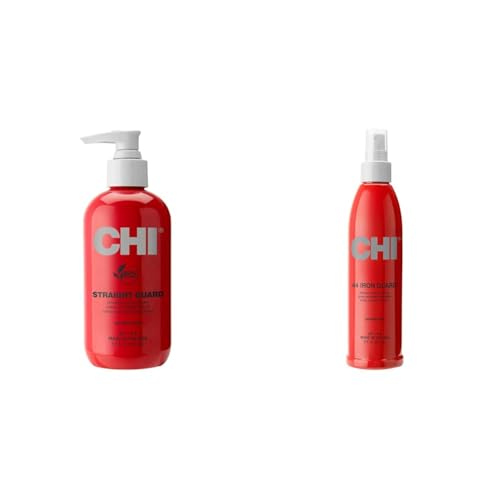 CHI Straight Guard Smoothing Cream 8.5 Fl Oz & Thermal Protection Spray 8 Fl Oz Set