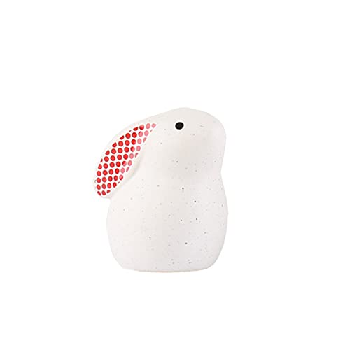Figura Decorativa Conejo Blanco de Cerámica miniatura 1