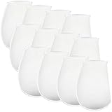 12 Pack 7 Inch Ring Felt Filter Socks 200 μm, Aquarium Felt Filter Bags, Fine Micro Fish Tank Filter, Sump Filter Sock for Saltwater Aquariums, 7 Inch Ring by 14 Inch Long