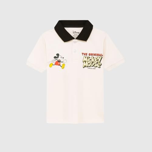 Image of Nap Chief Kids Mickey Mouse Printed Cotton Co-ord Set | Printed T-Shirt & Shorts for Boys & Girls