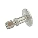 VCR Compression Union KF Vacuum Tube Fitting, SUS304 Stainless Steel Joint for Food Industries 1piece(8mmx25)