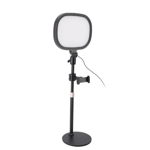 Image of Video Conference Lighting Kit, Desktop Video Conference Light with Stand and Phone Holder, Adjustable Brightness and Color Temperature, USB Powered LED Light for Zoom Streaming