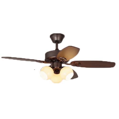 JUSKAQZYI Ventilador Techo lampara Ventilador de Techo con luz y Control Remoto, 6 velocidades, Apto para Dormitorio, Comedor, Sala. luz de Ventilador