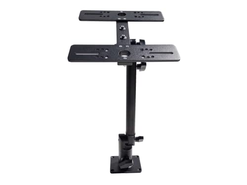 Double Face Marine Electronic Mount, Fish Finder Bracket, Anodized Aluminum 350 Degree Swivel Monitor Mount With Adjustable Height, Easy Install, Mounting Plate Fits Most Monitors #TOP1