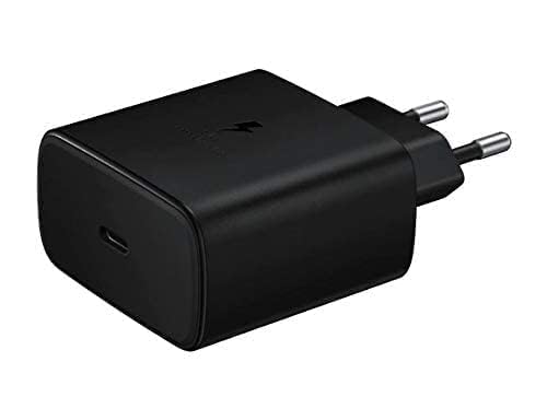 Image of Original 45W Super Fast Charger Compatible with Samsung M35 5G / S24 / S24 Ultra S /A /M /F Series Mobiles, USB Type C-Black