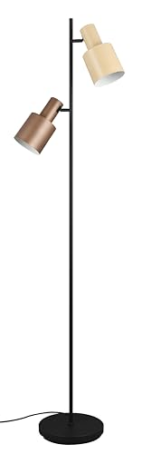 Trio Leuchten Lámpara de Pie AGUDO 419400217, Negro Metal Mate, excl. 3x E27