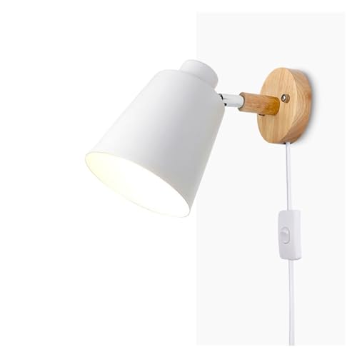 Applique en bois avec prise pour éviter les travaux électriques muraux