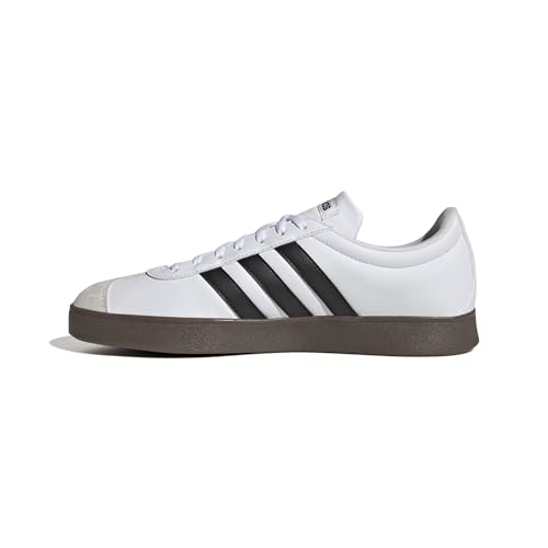 adidas Men's VL Court Base Shoes, FTWR White/core Black/Grey one, 9 UK