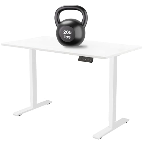 Image of Dual Motor Standing Desk Frame, Electric Adjustable Legs, Workstation Desk Base, Sit Stand Desk Frame, 3 Memory Height Settings, with Cable Management Tray, Headphone Hook