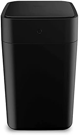 TOWNEW T1S 4.1 Gallon Automatic Self-Sealing and Self-Changing, Motion Sense Activated Trash Can, 2024 Upgrade Smart Garbage Can with Lid for Kitchen Bathroom Office, Black
