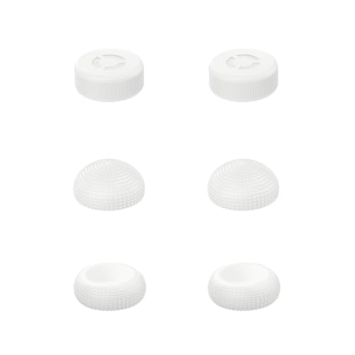 Image of Lenovo Legion Go Joystick Caps - Glacier White Replacement Thumb Grips for Enhanced Gaming Precision Compatible with Nintendo Switch, PS5, Xbox Controllers Enhanced Comfort & Grip