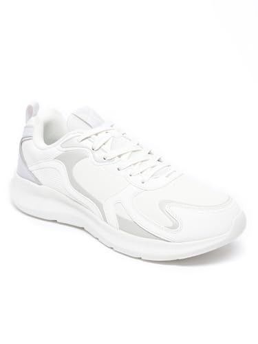 Image of XTEP Lace up Style, IPR (Mix of EVA & Rubber Material), Superior Comfort, Extra Grip, Synthetic Leather Upper, Textured Pattern Running Shoes for Men