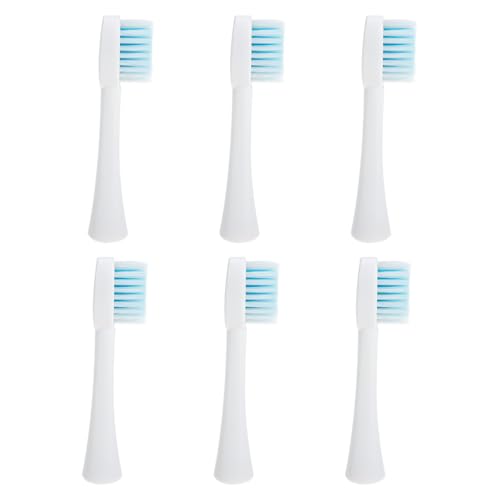 TOPPERFUN 6 piezas Cabezales de Cepillo Eléctrico Suaves y Resistentes Compatibles para Limpieza Profunda y Cuidado de Encías Repuestos Impermeables y Portátiles