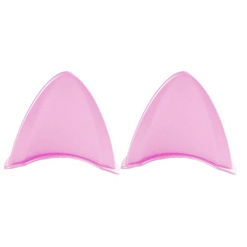 GEKUPEM 2Pcs Helmet Decoration Ears, Cute Cat Ears Helmet Decoration Accessories, Universal Self Adhesive Helmet Accessory for Men Women, Helmet Cover Sticker for Motorcycle Bicycle Scooter