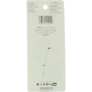 Scunci fish claw clips 2 ct, Multi-Colored, 1 pack