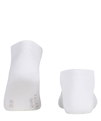 Image of FALKE Women's Family Cotton Sneaker Socks, White, 8-10.5