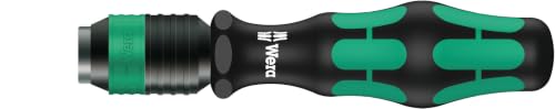 Wera 813 R 1/4in x 90mm Kraftform bit-holding screwdriver, 1/4 in. x 90 mm, Rapidaptor chuck