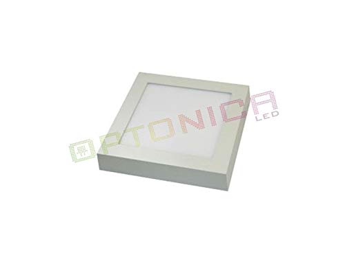 Optonica Panel LED cuadrado Superficie - 24 W - 6000 K - 1920 lm - Aluminio - 300 x 300 mm