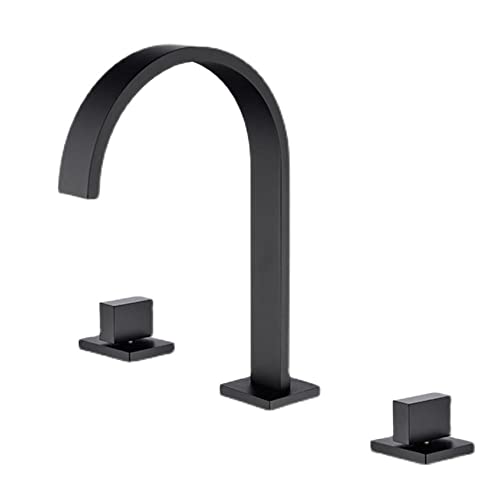 Robinet 3 trous lavabo eau chaude et froide noir pour sublimer votre routine