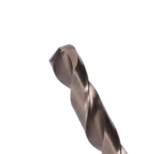 Image of Century Drill & Tool 26832 Cobalt Drill Bit, 1 /2 inch, Pro Pack of 3 | 3 /8 inch Reduced Shank shank, 6 inch overall length, 135 point, cuts stainless steel, hard metals & metal