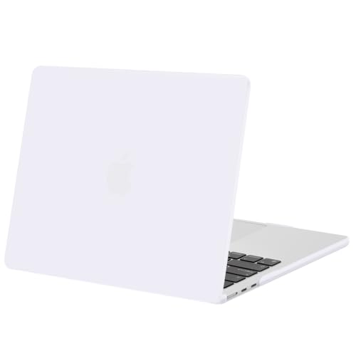 Image of MOSISO Compatible with MacBook Air 15 inch Case M5 M4 M3 M2 2026 2025-2023 | Model A3448 A3241 A3114 A2941, Scratch-Resistant Ultra-Thin Protective Hard Shell Case Cover, White