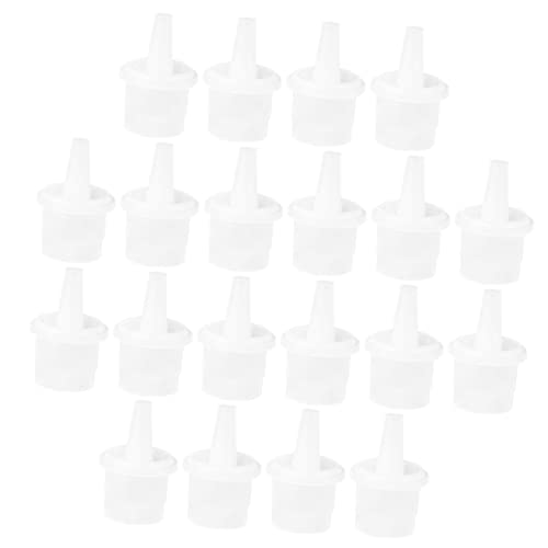 OUNONA 20Pcs Eyelash Replacement Bottle Nozzles for Grafted Mascara Blocking Design for Eyelash Extension Tools Durable for Family Professional Use