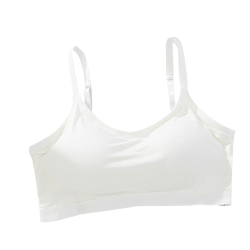 BILIKEYU Training Bras for Girls 10 to 18 Years Sports Soft Cotton Padded Bra with Adjustable Straps