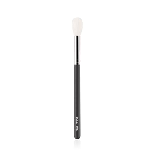 PAC Powder Brush 036 | Synthetic Bristle Makeup Brush | Blending Brush for Setting Powder Formulation | Medium Coverage Application | Black - 1 Brush
