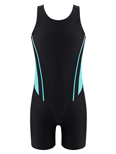 Kids Girls One Piece Swimsuit Sleeveless Rash Guards Bathing Suit Sports Swimwear Shorty Wetsuit