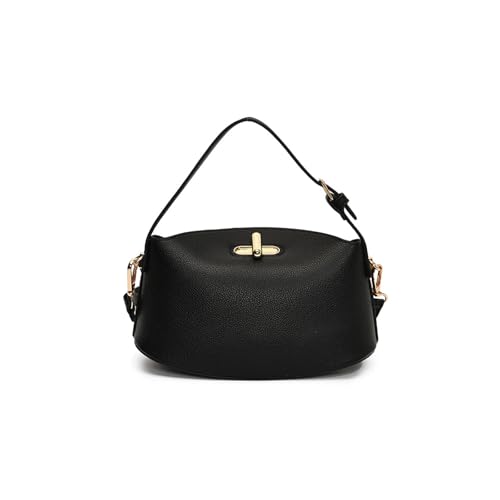 Sac à bandoulière en cuir synthétique premium et finitions rétro chic