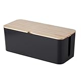 Boîte de rangement pour câbles de charge : fabriquée en plastique épais, idéale pour le rangement familial, elle permet de trier les prises de charge et de ranger les câbles