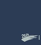  Foto-Malen-Basteln Bastelkalender dunkelblau 2024: Fotokalender zum Selbstgestalten. Do-it-yourself Kalender mit festem Fotokarton. Edle Folienprägung. Format: 21,5 x 24 cm