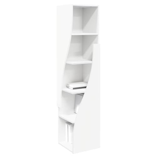 Armoire d'angle moderne avec 5 étagères pour dossier et vêtement