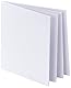Rayher Hobby Rayher Leporello, weiß, 13,5 x 13,5 cm, 250 g/m², Faltbuch, 12 Seiten weiß, blanko, zum Gestalten, inklusive verstärkter Vorder- und Rückseite, 8189100