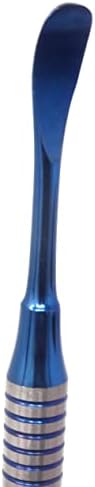 プロフェッショナル歯科用骨膜エレベーターモルトM9、ブルーチタンコーティングチップ付きステンレス鋼