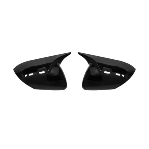 車のサイドミラーシェル Compatible With Mazda 3 For Axela BL 2009 2010 2011 2012 2013 リアビューミラーカバーシェル サイドキャップハウジング ランプタイプ カースタイリング(Black A)