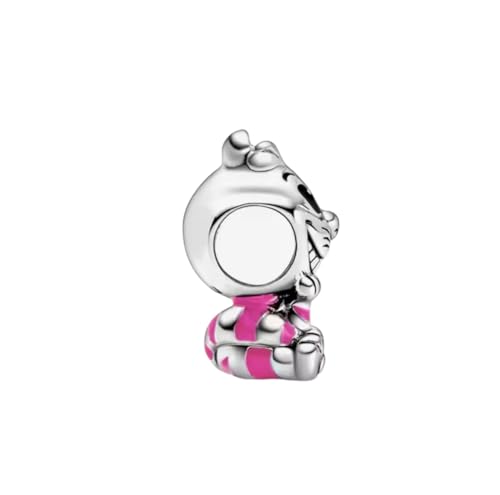 Abalorios Pandora compatibles de gato Cheshire Alicia plata ley 925 5