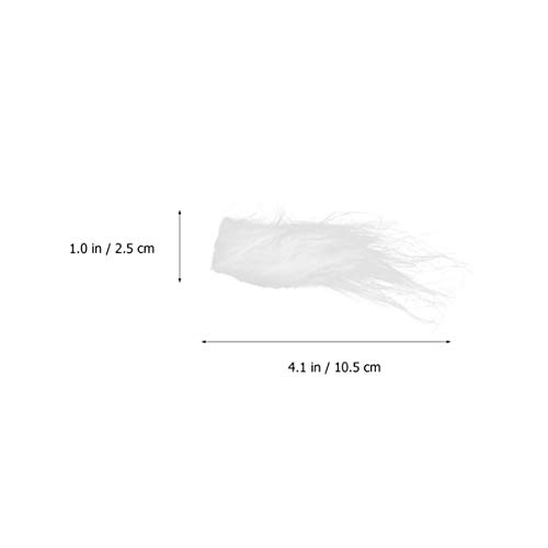 Partykindom 2Pcs Fake Eyebrows Self Adhesive Kit, Santa Claus Eyebrows Fake Eyebrow Facial Hair Props For Christmas Thanksgiving Birthday Halloween Masquerade Party Costume Supplies #TOP1