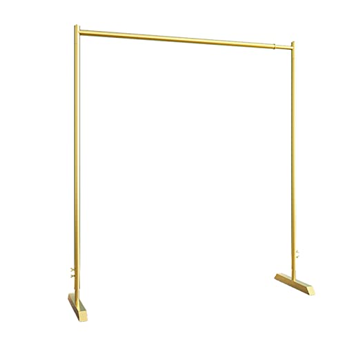Lkjpo Percheros Burro Perchero De Metal De Altura Ajustable, Estante De Ropa Independiente Moderno, Perchero De Una Sola Barra De Grado Comercial para Dormi(Size:100x40x120~180CM,Color:Oro)