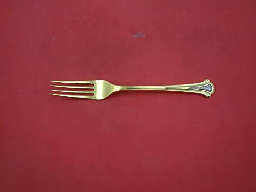 Adamas Vermeil Gold By Kirk Sterling Silver With Diamonds Dinner Fork 7 5/8" #TOP29