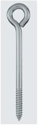 National Hardware N100-385 Lag Screw Eye, 130-Lb. Load, 5/16 x 6 In. - Quantity 10