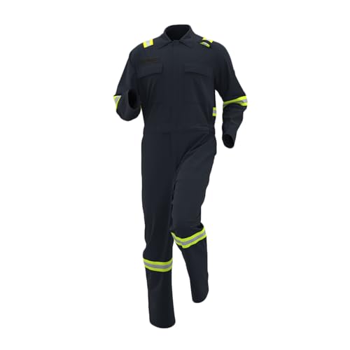 Cambkatl Big and Tall Men's Work Coverall Stretch Overalls Mechanics Coveralls Workwear Jumpsuit with Multi Pockets