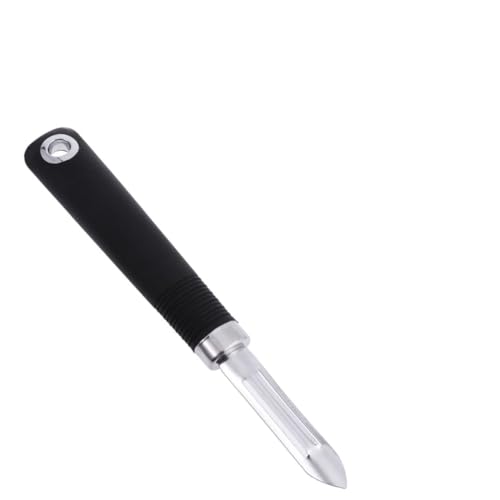 Veemoon Pelador No Giratorio de Acero Inoxidable Multifuncional para Frutas y Verduras, Cuchilla Doble para Diestros y Zurdos, Tamaño Compacto Orificio para Colgar, Utensilio de Cocina