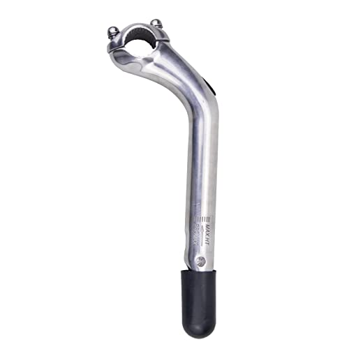 Weerock Bike Stem 220Mm*25.4Mm Aluminum Alloy Gooseneck Shape Bicycle Stem,Slive #TOP1