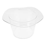 DECOMELODY Cubo de Hielo Acrílico Transparente de 1200 Ml, Balde para Bar y Fiestas, Cubo de Hielo para Vino, Utensilio Resistente y Versátil para Hogar, Restaurante y Eventos