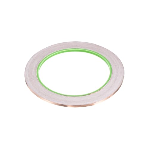 Image of PATIKIL Copper Foil Tape 0.12 Inch x 66 Feet 0.05mm Thick Double Sided Conductive Adhesive EMI Shielding for Electronics, Circuits, Grounding