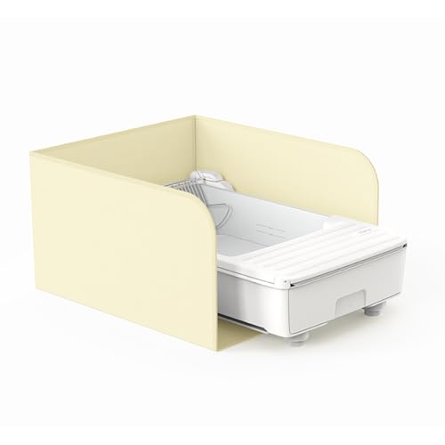 Image of UBPET Cat Litter Box Enclosure Splash Guard for C31 Automatic Litter Box, 23 * 21 * 13 Inches