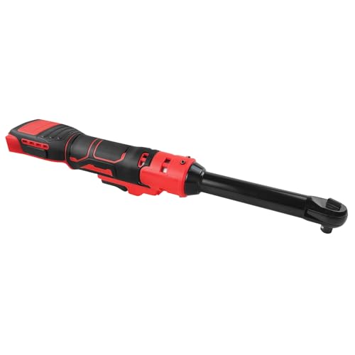 TALOEYH - Llave de trinquete inalámbrica extendida de 21 V compatible con Milwaukee, kit de llave de trinquete eléctrica de 3/8 pulgadas, 80 N.M/59 pies, 0-320 RPM con pistola de impacto de luz LED