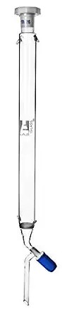 EISCO 12 Inch Chromatography Column with Rotaflow Stopcock and Sintered Disc
